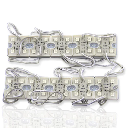 Светодиодный модуль квадратный 5050-4 (1,44W, 12V, Red) - фото II