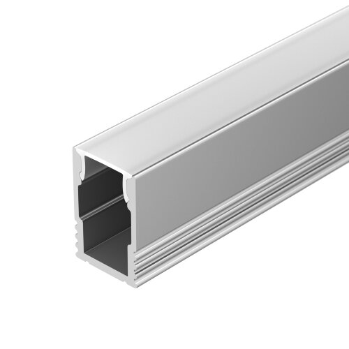 Профиль с экраном SL-MINI-8-H12-2000 ANOD+OPAL (Arlight, Алюминий) - фото 1