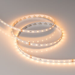 Светодиодная лента RT-A80-8mm 24V Warm2400 (6 W/m, IP20, 2835, 5m) (Arlight, высок.эфф.150 лм/Вт)