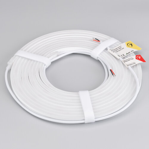 Светодиодная лента герметичная MOONLIGHT-SIDE-А120-06х12mm 24V Day4000 (9.6 W/m, IP65, 5m, wire х2) (Arlight, Вывод прямой, 3 года) 041034 - фото 2