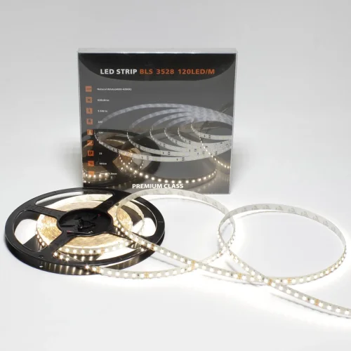 Светодиодная лента Class Premium, 3528, 120 led/m, Day White, 24V, IP33, А5 - фото I