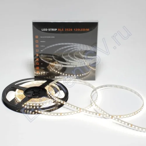 Светодиодная лента Class Premium, 3528, 120 led/m, Day White, 24V, IP33, А5 - фото.