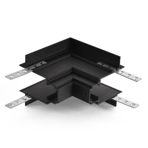 Угловой соединитель внешний для магнитного шинопровода WOLTA WML-ROC/02B - фото 1.