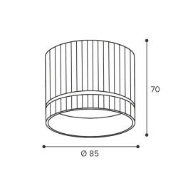 Светильник WOLTA WSL-GX53/18WG под лампу GX53 Белый / золотой NIMB
