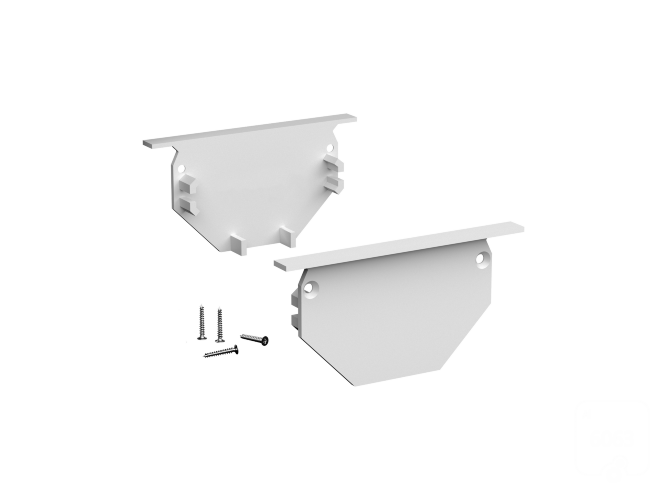 Заглушки для профиля LINE 4932 IN ral9003 - фото 1