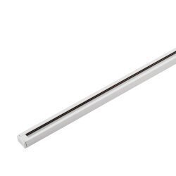 Шинопровод однофазный, 1 м (трек 922 мм + подвод питания 74 мм + заглушка 4 мм), белый, заглушка и подвод питания в комплекте, Denkirs TR1001-WH/1