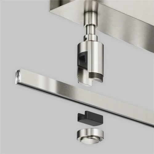 Основание потолочное Short для блока питания с вводом питания Flarity платина (Платина) - фото 4