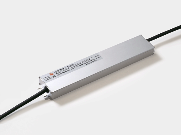 Ультратонкий блок питания для светодиодных лент в металлическом корпусе, IP67, 150W, 12V, XTW-150-12. Фото 2