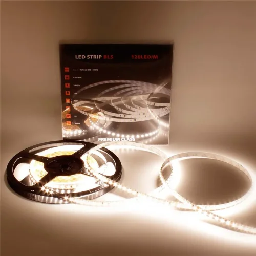 Светодиодная лента Class Premium, 2835, 120 led/m, warm white, 24V, IP33, A341 - фото I