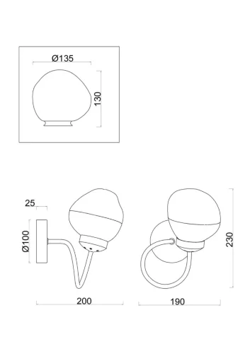 Настенный светильник (бра) Freya FR8017WL-01MG (Матовое Золото) - фото 11