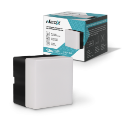 Светильник-коннектор квадратный ДБО-КВ-LINE 10Вт 230В 6500К черный NEOX