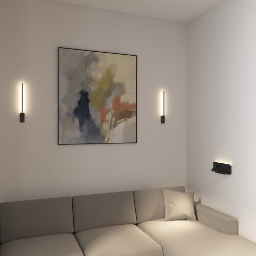 Светильник настенный TRIXRAY, 3Вт, 450?мм, 3000К, алюминий, черный. Фото 6