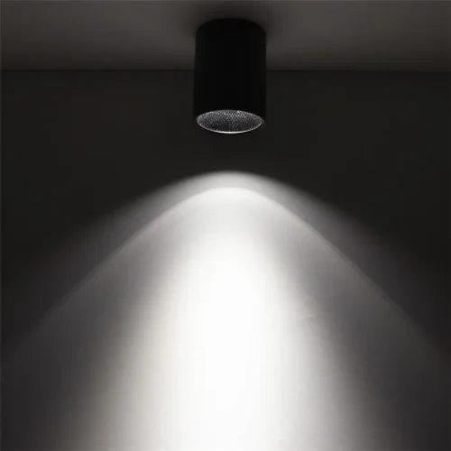 Светодиодный светильник накладной JH-MZ-T7W B95 (220V, 7W, черный корпус, day white) - фото I