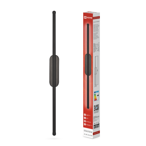 Светильник светодиодный ESTETIKA LUV-60C-40BL 10Вт 230В 4000K 700Лм 600х50x25 черный IN HOME - Фото