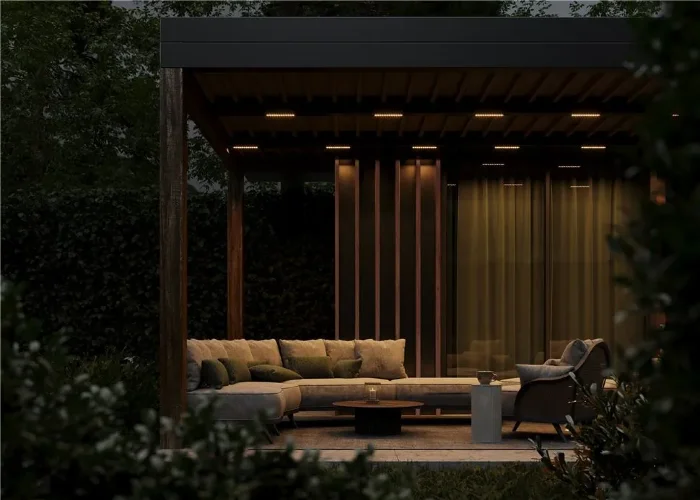 Уличный потолочный светильник Outdoor O488DL-L12GF3K (Графит) - фото 3