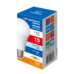 LED-A60-15W-4000K-E27-FR-SLS Лампа светодиодная, Форма A, матовая, Белый свет 4000K