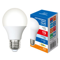 LED-A60-15W-4000K-E27-FR-SLS Лампа светодиодная, Форма A, матовая, Белый свет 4000K