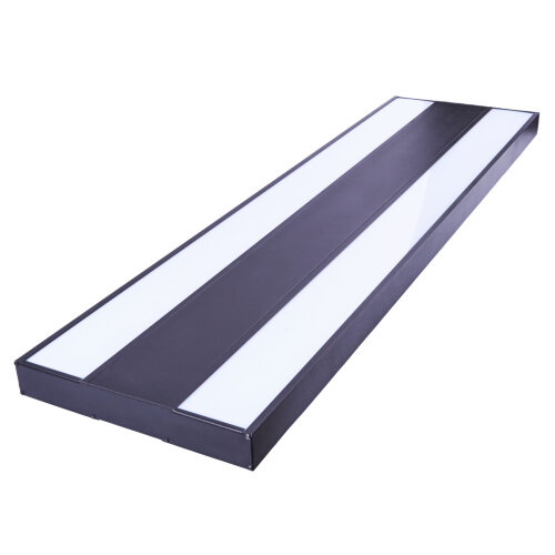 ULO-K16B 2x22W-4000K-L100 5W-RGB IP44 BLACK Светильник линейный светодиодный подвесной с фоновой подсветкой, Белый свет 4000К, Алюминий, Цвет черный, TM Uniel - фото 3