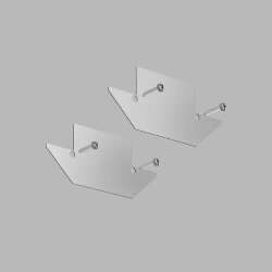 Торцевые заглушки для профиля TR3020-AL ((2шт), Denkirs TR3021-AL