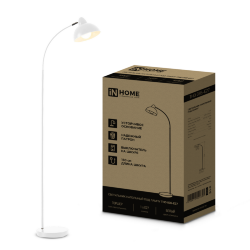 Светильник напольный под лампу ТНО 03-Е27Б 230В белый плафон, белый корпус IN HOME