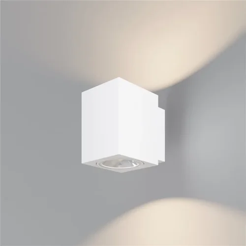 Настенный светильник Блок / Block 3000K 10Вт IP 65 (Белый) O507WL-L10W3K - фото 8