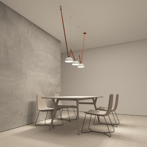 DK5561-WH+BK Cветильник для трека-ремня Belty, серия Flow, со светодиодом, D220*H117мм, 48V DC, 24W, RA90, 120°, 3000K, IP20, белый с черным, алюминий. Фото 6