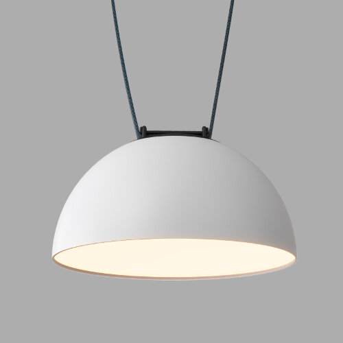 DK5561-WH+BK Cветильник для трека-ремня Belty, серия Flow, со светодиодом, D220*H117мм, 48V DC, 24W, RA90, 120°, 3000K, IP20, белый с черным, алюминий.