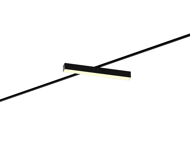 Трековый светильник 6063 5050 TR4 (RAL9005/500mm/LT70 — 3K/19W) - фото 1