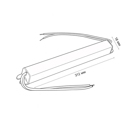 UET-VAT-060A20 12V IP20 Блок питания ультратонкий, 60Вт, Металлический корпус, TM Uniel - фото 6