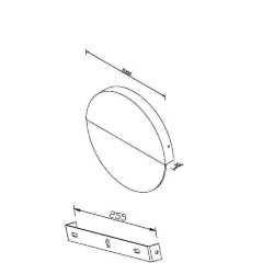 Настенный светильник (бра) Jupiter 3000К 13Вт (Мрамор)