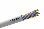Кабель витая пара U/UTP 4х2х24AWG(0.48мм) кат.5E PVC Fluke tested (м) TOKOV ELECTRIC TKE-C06-U/UTP-42-5E-305 - фото 2