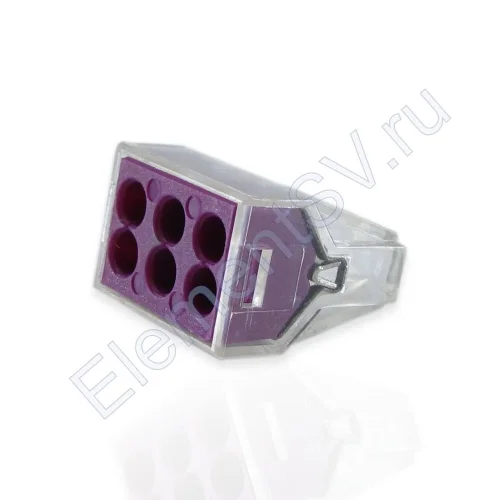 Клеммник 6 самозажимной (серия 773) - фото.