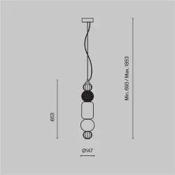 Подвесной светильник Воротник / Collar 3000К 35Вт (Золото) P069PL-L35G3K