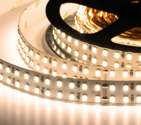 Лента светодиодная ELF 1400SMD диодов (2835), 24В, 5м, ГИПЕР, белый теплый 2800-3300К - фото