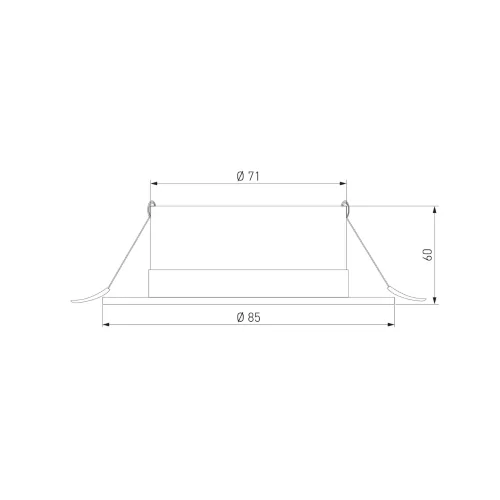 Встраиваемый точечный светильник IP54 35128/U черный - фото 3
