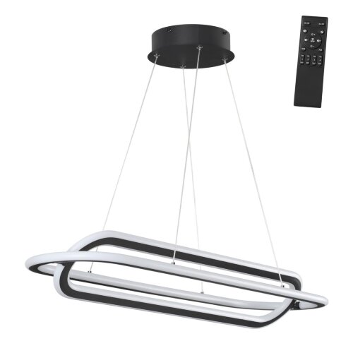 Светильник подвесной светодиодный диммируемый, в комплекте беспроводной пульт ДУ, длина провода 2м «Novotech» 359173, серия: ONDO. Фото 1.