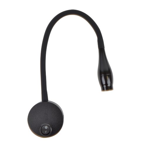 ULT-F22-3W-4000K IP20 BLACK Светильник светодиодный настенный гибкий для интерьерного освещения, 85-265В, Белый свет 4000К, Черный, TM Uniel - фото 2