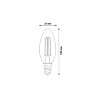 LED-C35-5W-WW-E14-CL-MB GLM10TR Лампа светодиодная, Форма свеча, прозрачная, Серия Multibright, Теплый белый свет 3000K, 100-50-10. - фото 4