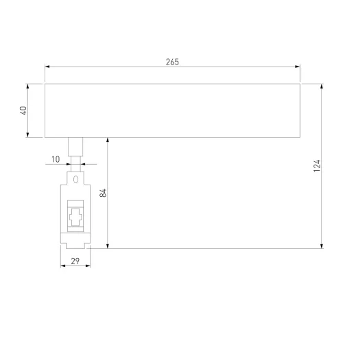 Esthetic Magnetic Декоративная стойка с вводом питания (с местом под блок питания) 124 мм 85140/00 - фото 7