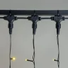 Гирлянда Занавес 2 x 3 м Желтый 220В, 600 LED, Провод Черный ПВХ, IP54. Фото 3.