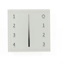 Сенсорная панель T11-1 White IC15 (220V, DIM, 4 zone, DMX512, RF 2.4GHz)