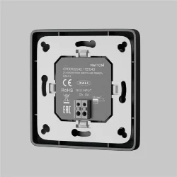 Кнопочная настенная панель 2-ух клавишная DALI (Черный) 721043