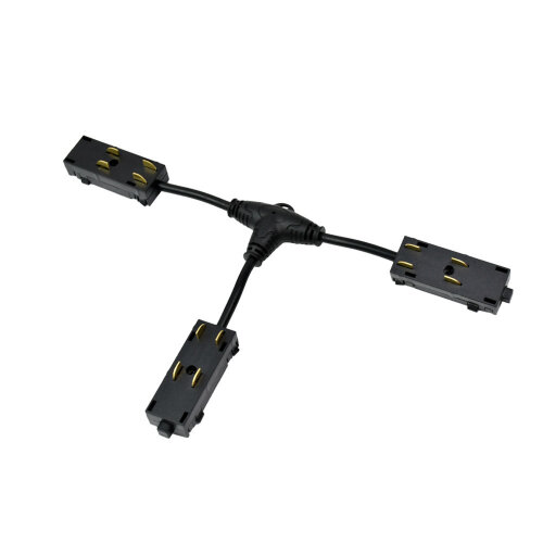 TR2115-BK Гибкий Т-образный, электрический коннектор трека SMART, черный.