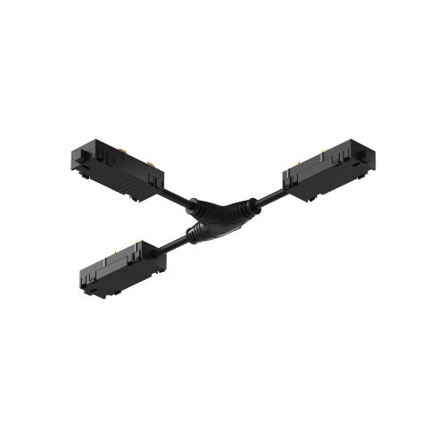 TR2115-BK Гибкий Т-образный, электрический коннектор трека SMART, черный. Фото 3