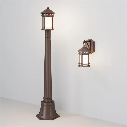 Настенный светильник (бра) Salamanca E27х1 60Вт IP 44 (Коричневый) - фото 6