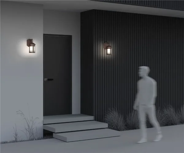 Настенный светильник (бра) Salamanca E27х1 60Вт IP 44 (Коричневый) - фото 7