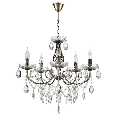 Люстра «LUMION» 8190/5, серия: LINN (крепление на крюк). Фото 1.