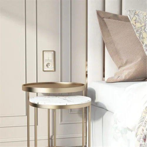 Перекрестный выключатель двухклавишный (айвори акрил) W1123043 - фото 4