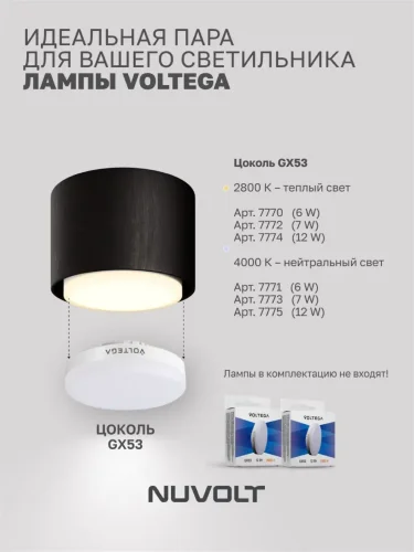 Потолочный светильник NUVOLT LDL-007BW (Черное дерево) - фото 17