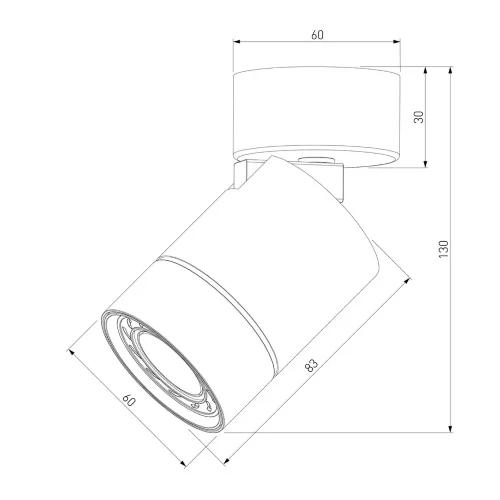 Светильник накладной поворотный Niro GU10 белый 25013/01 - фото 5
